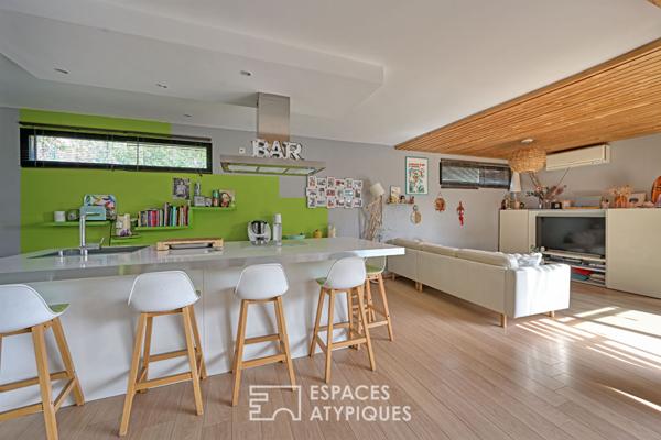 Villa contemporaine à ossature bois avec vue imprenable