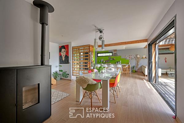 Villa contemporaine à ossature bois avec vue imprenable