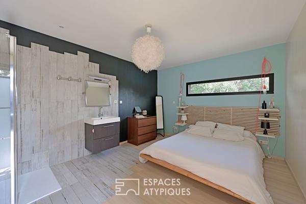 Villa contemporaine à ossature bois avec vue imprenable