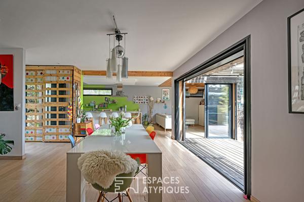 Villa contemporaine à ossature bois avec vue imprenable