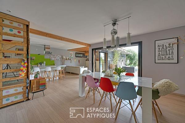 Villa contemporaine à ossature bois avec vue imprenable