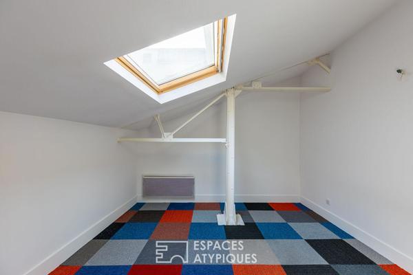 Loft dans un ancien atelier d’architecte et sa terrasse en coeur de ville