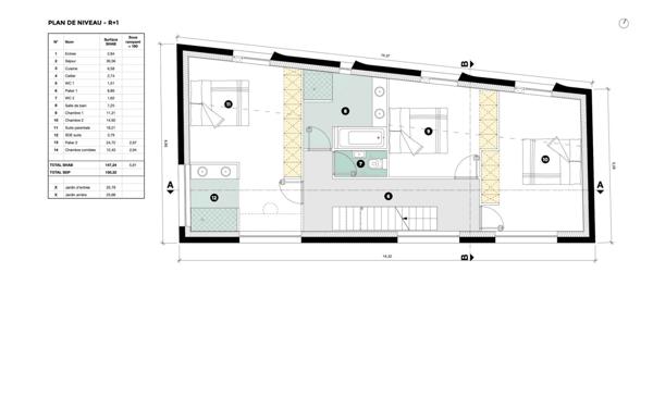 Le Bouscat – Terrain – 110 m²