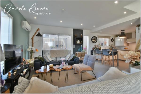 Maison contemporaine de 121 m² avec piscine – 3 chambres, dressing + bureau ou second dressing – Garage