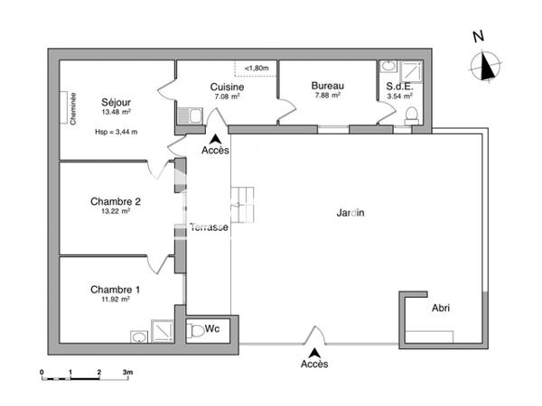 Location Maison 4 pièces 57.12 m² - 7 RUE PECOLET Nimes 30000