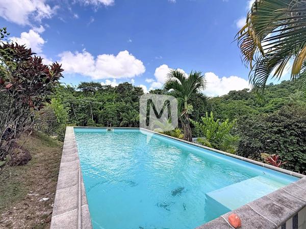 DPT GUYANE, à vendre MATOURY maison T4 de 114.08 m²  avec piscine + une maison T2 sur un terrain de 2500 m2