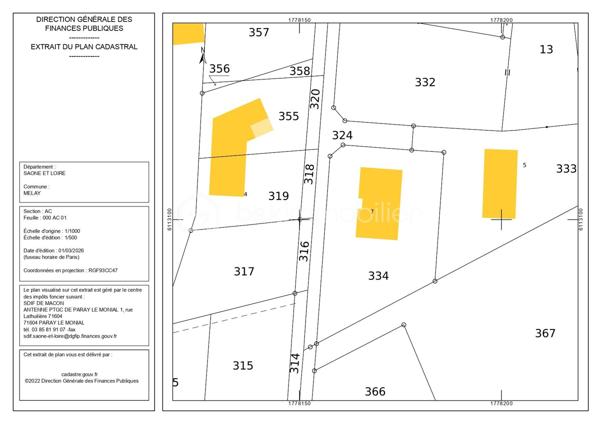 Terrain de 1 130 m²
