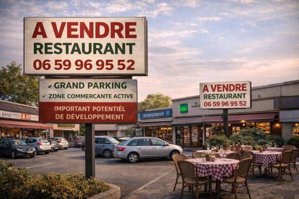 Restaurant 5 étoiles Google – Emplacement premium + parking