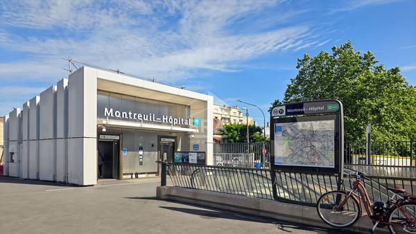 Montreuil  Boissière Hôpital studio de 23.62 m2