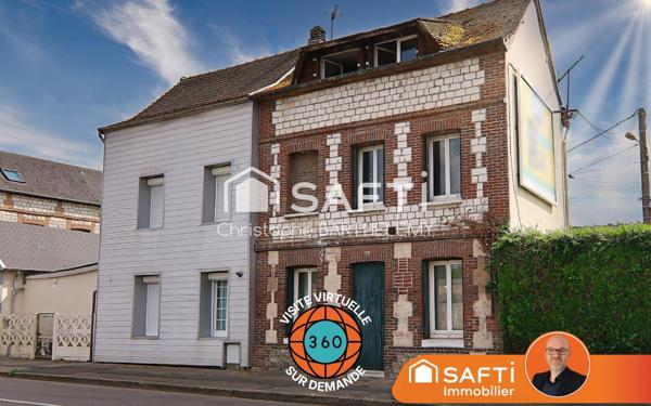 MAISON DE VILLE SAINT PIERRE LES ELBEUF AVEC PETIT JARDIN 3 CHAMBRES ET 1 BUREAU