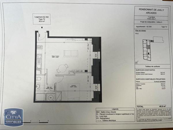 Appartement à louer 2 pièces 45.9m² Juilly (77230)