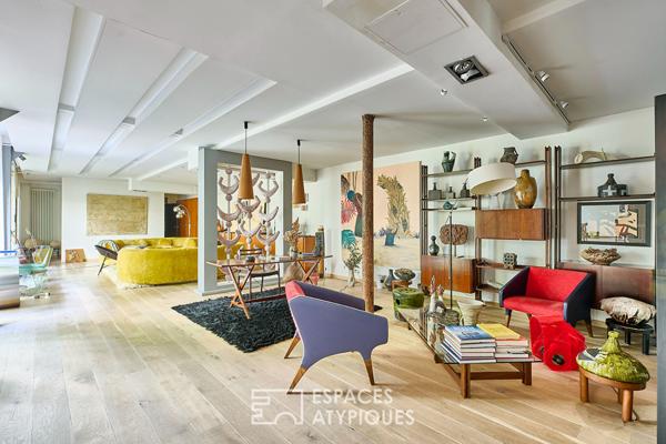 Appartement loft d’exception avec jardin – Quartier Trudaine