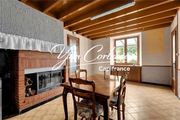 Corps de ferme de 145 m² avec plus de 350 m² de dépendances en pierre à valoriser sur terrain de 6400 m²