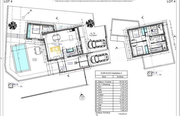 Lotissement de 342 m²