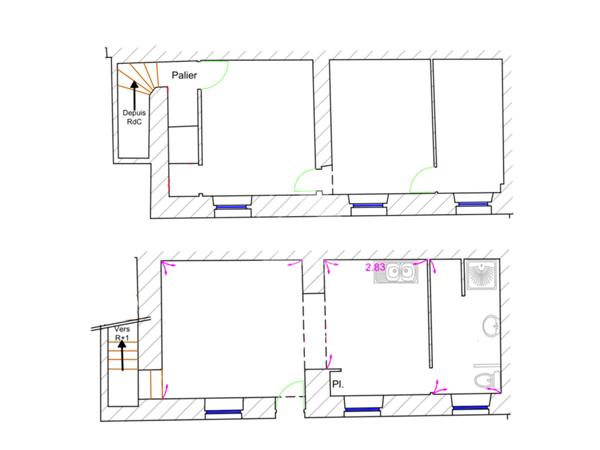 Maison Reims 4 pièces 81 m2 secteur Jean-Jaurès / Jamin