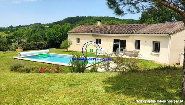 A vendre: Maison de type T6 de 130m² avec piscine, carport et grand jardin