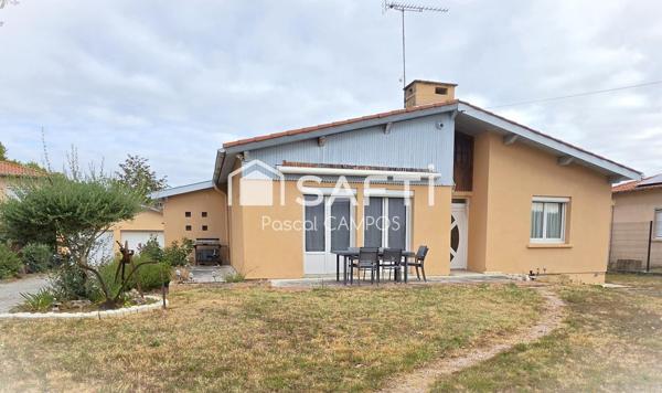 Maison t4 de 91 m² avec double garage sur un terrain de 1050m²