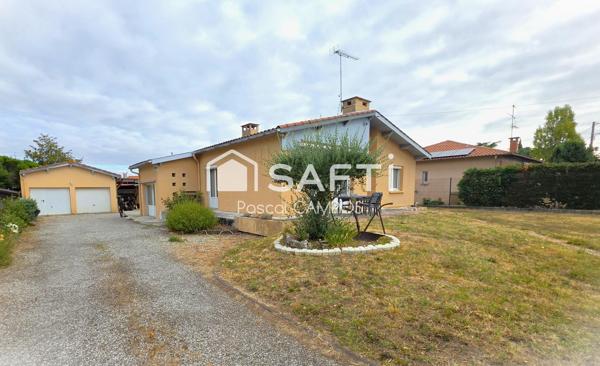 Maison t4 de 91 m² avec double garage sur un terrain de 1050m²