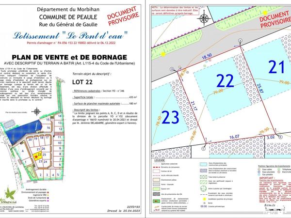 Terrain - Vendu - 435 m² - PEAULE | The Door Man