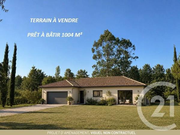 Terrain à vendre  850 m 2   MONTANS  - 81