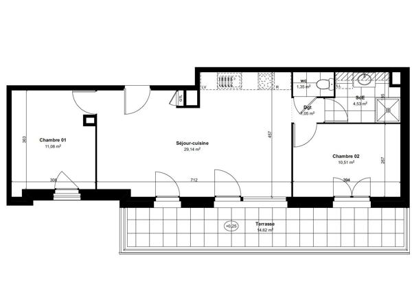Appartement (neuf) à vendre 3 pièces 57 m² Château-Thierry