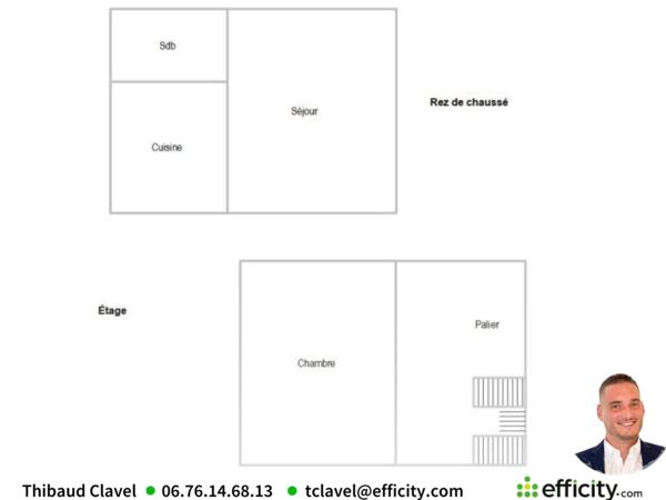 Maison 3 pièces - 40 m²