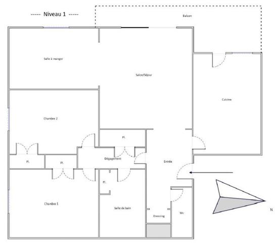 T4 familial à Moulin à Vent : calme, volumes et commodités