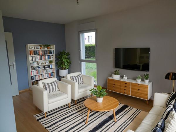 Nantes petit port T2 : 39 m2 avec Terrasse,  
Nantes 44300