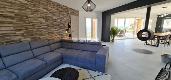 Saint-Raphaël : Villa contemporaine d'exception avec vue mer panoramique et piscine à débordement »