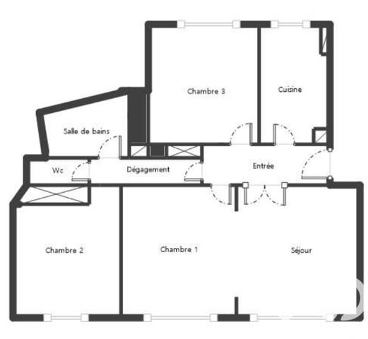 Appartement à vendre 4 pièces 74,65 m² Cachan