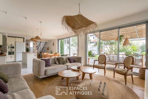 Maison familiale esprit bohème à Tassin