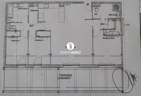 Appartement 4 pièces - 90m² - Bordeaux - La Bastide 425 000 € f t