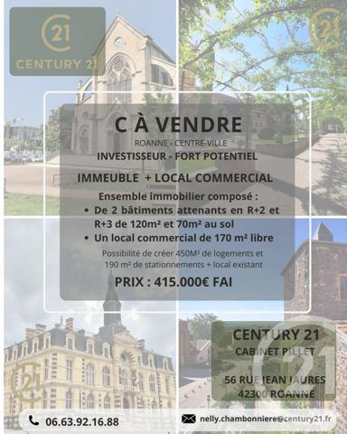 Immeuble à vendre  750 m2 ROANNE - 42