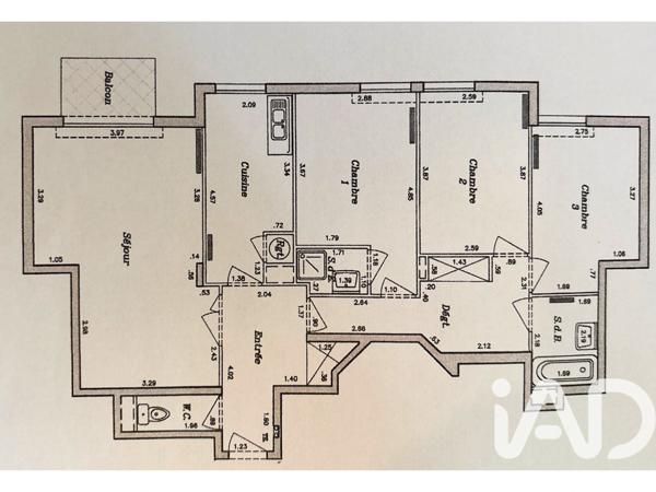 Appartement à vendre 4 pièces 87 m² La Garenne-Colombes