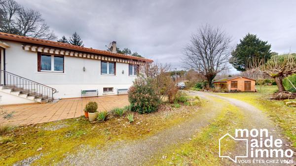 Maison de 80m²+ gîte + 4  garages sur terrain de 3360 m²