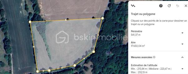 Terrain agricole de 17 820 m²