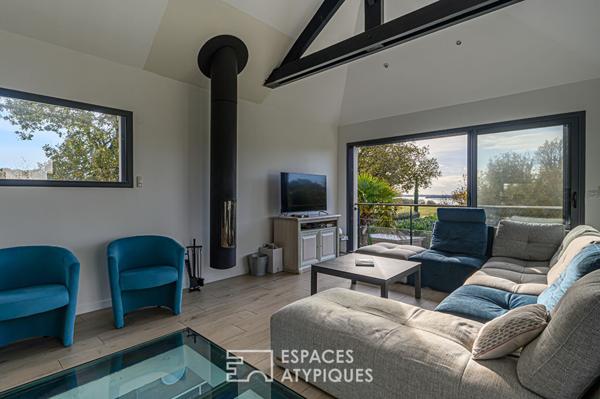 Villa contemporaine avec sa piscine intérieure