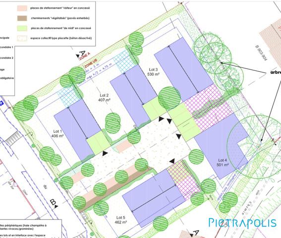TERRAIN LIBRE CONSTRUCTEUR 501M2 - Centre de Saint Didier de Formans
