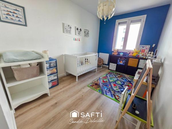 Appartement 4 pièces- 3 chambres- 65m²- cave
