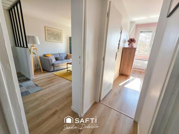 Appartement 4 pièces- 3 chambres- 65m²- cave