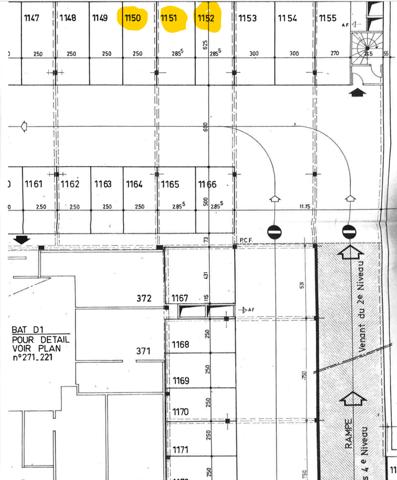 place de parking en sous-sol à Versailles