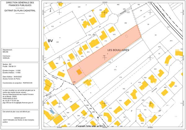 Terrain à vendre 4 579 m² Verdun