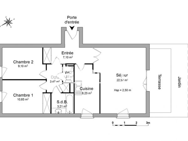 Location Appartement 3 pièces 65.88 m² - 10 AVENUE PIERRE POIVRE - APT 2 Avrille 49240