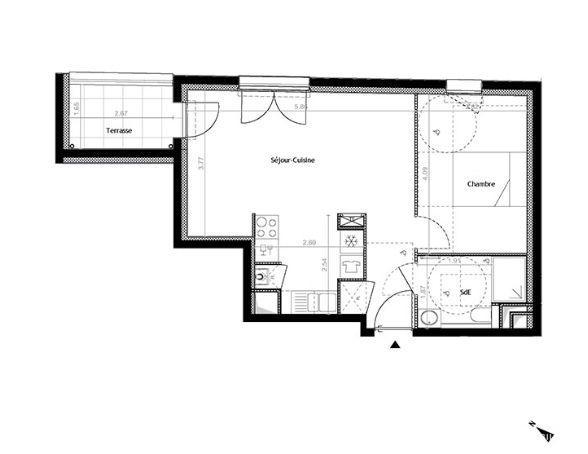 Appartement à vendre 2 pièces 46 m² Pontchâteau