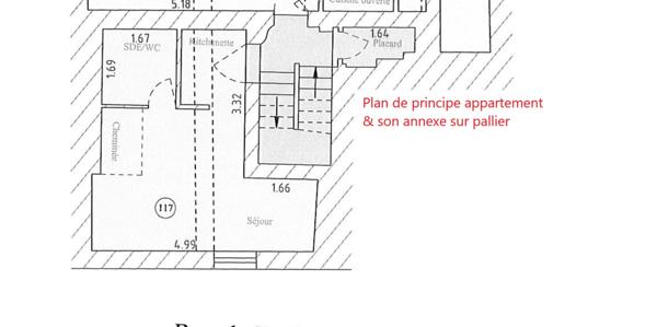 NOUVEAUTE UNIQUE CENTRE BOURG QUARTIER VIEUX RENNES STUDIO 17,16M² Sud
