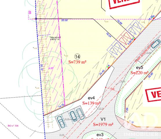 Terrain à vendre 739 m² Challans