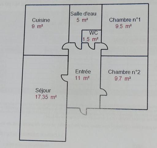 À vendre Appartement 3 pièces 63.05 m² - Saulcy-sur-meurthe 88580