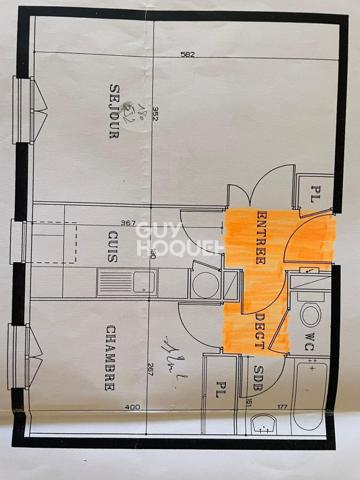 APPARTEMENT À VENDRE DE 2 PIÈCES DE 45,55 M²