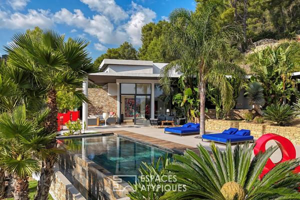 Maison d’architecte atypique vue cinématographique