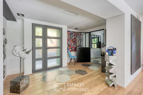 Maison d’architecte atypique vue cinématographique